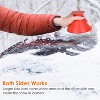 iMountek"2Pcs Round Cone Shaped Ice Scrapers for Car, Truck & Bus – Efficient Snow & Ice Removal Tool"Red - 2 of 4