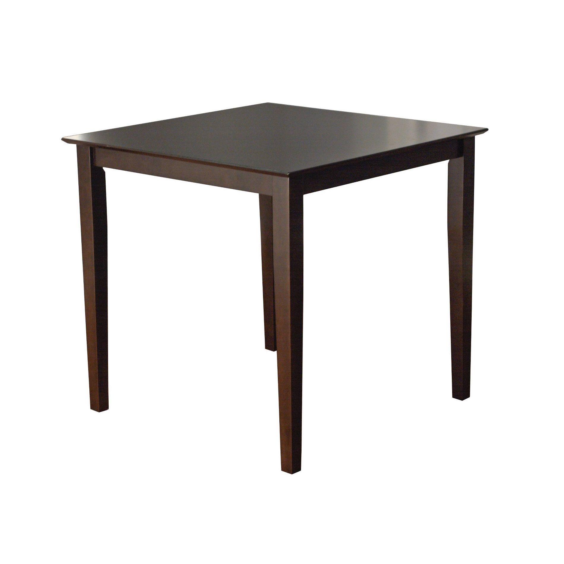 Counter Height Table Wood Espresso Brown - Buylateral