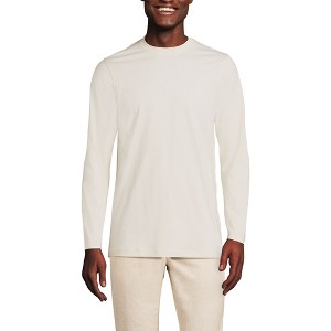 Lands' End Men's Long Sleeve Cotton Supima Tee - 1 of 3