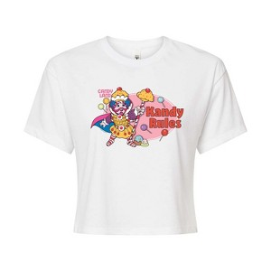 Women's - Candy Land - King Kandy- Junior's Cropped Tee Cropped Graphic T-Shirt - 1 of 4