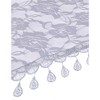 INSPIRE CHIC Lace Rose Floral Tassel Mesh Triangle Head Covering Mantilla Scarves 1Pc - 4 of 4