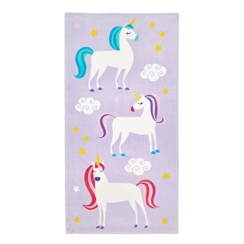 Loftex 100% Cotton 30″ x 60″ Youth 2 Pack Beach Towel Unicorn