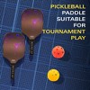 Bolaball Pickleball Set-4 Fiberglass Rackets, 4 Balls, Carry Bag, Honeycomb Core - 3 of 4