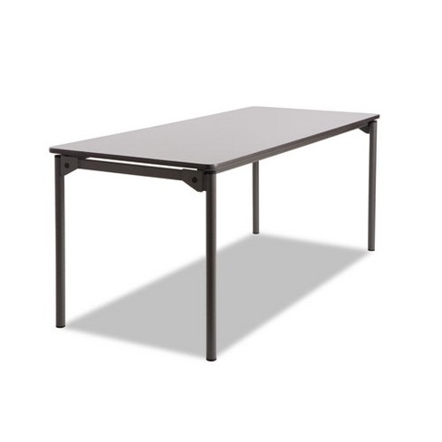 Maxx Legroom Wood Folding Table, Rectangular, 72