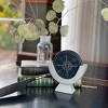 Slickblue Hand-Carved Dark Grey/Light Grey Soapstone Compass – 2-Piece Set, 4.625” Wide x 5.25” Tall, Natural Stone Decor - 4 of 4