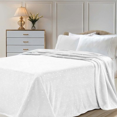 Fleece Plush Throw Blanket Medium Weight Fluffy Soft Decorative Bedding by Blue Nile Mills