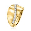 Ross-Simons 0.33 Diamond Line Ring in 18kt Yellow Gold - 3 of 4