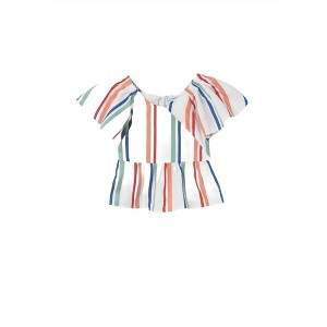 Girl's Short Sleeve Blouse - Mayoral - 1 of 2