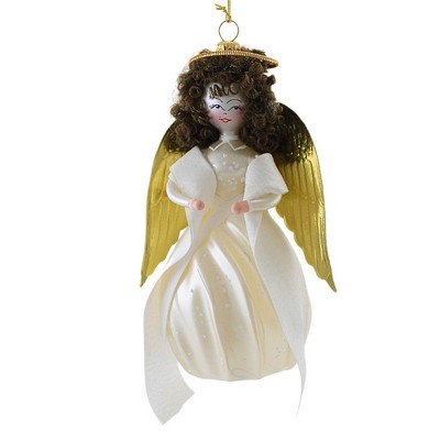 Italian Ornaments 5.5 Inch December Snow Dance Christmas Angel Ornament Tree Ornaments
