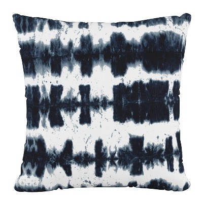 18"x18" Skyline Furniture Square Outdoor Throw Pillow Obu Stripe Navy
