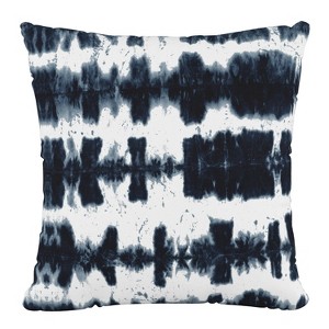 18"x18" Skyline Furniture Square Outdoor Throw Pillow Obu Stripe Navy - 1 of 4