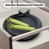 imarku Removable Handle for 10 & 12-inch Honeycomb Cast Iron Skillet Pan, Detachable Handle Replacement, Green - 2 of 4