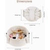 Narwey Barrel Drawstring Makeup Bag, Large Quilted Puffer Cosmetic Bag, - 2 of 4