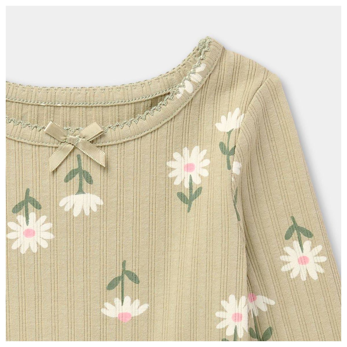 Toddler Girls' Ribbed Long Sleeve T-Shirt - Cat & Jack™ - thumbnail 9