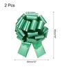 Unique Bargains Christmas Wedding Car Basket Gift Wrapping Large Organza Pull Bow 2 Pcs - 2 of 4