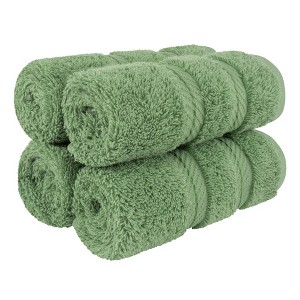 American Soft Linen 100% Cotton Turkish Luxury 4 Piece Washcloth Set, 13x13 inches Washcloth Hand Face Towels for Bathroom and Kitchen Washrags - 1 of 4
