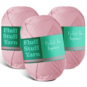 Hearth & Harbor Soft Yarn for Crocheting - Crochet & Knitting Yarn, 250 Yards Amigurumi Yarn, Cotton-Nylon Blend, Worsted Weight Yarn 4 - 1 of 4