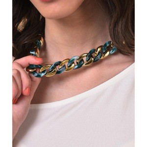 SOHI Women's Gold Link Chain Necklace - 1 of 4