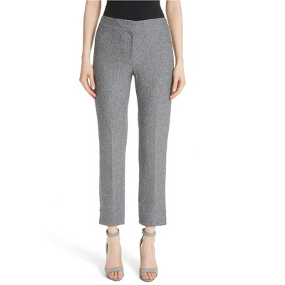 Armani Womens Boucle Casual Trouser Pants, Grey, 40