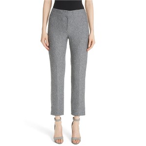 Armani Womens Boucle Casual Trouser Pants, Grey, 40 - 1 of 1