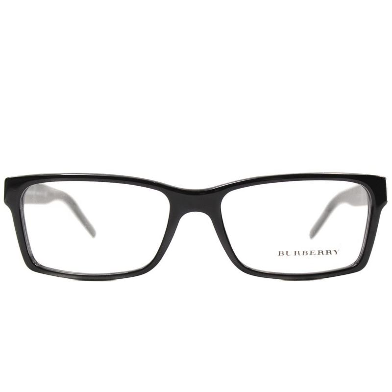 Burberry  3001 Unisex Rectangle Eyeglasses Black 54mm, 2 of 4