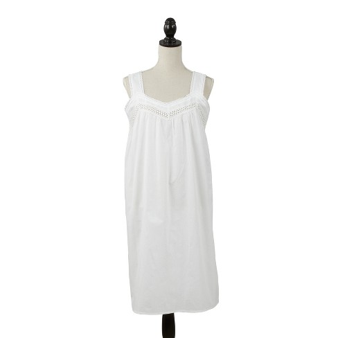 white cotton nightgown