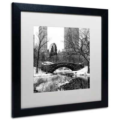 Trademark Fine Art - Philippe Hugonnard 'Gapstow Bridge Central Park' Matted Framed Art