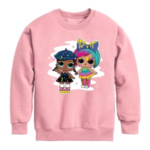 Boys' - LOL Surprise! - Drip Drop Splatters Graphic Long Sleeve Fleece Sweatshirt - 1 of 4