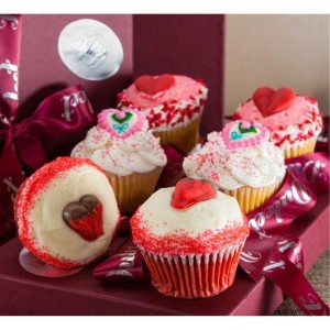 Dulcet Gift Baskets Valentines Cupcake Assortment - 1 of 4