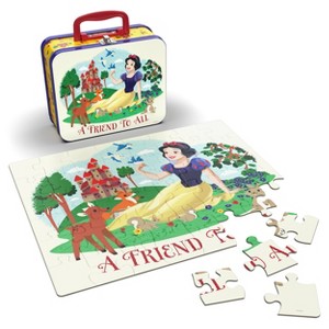 Disney Princess Snow White 48-Piece Jigsaw Puzzle in Tin Lunch Box - 1 of 4