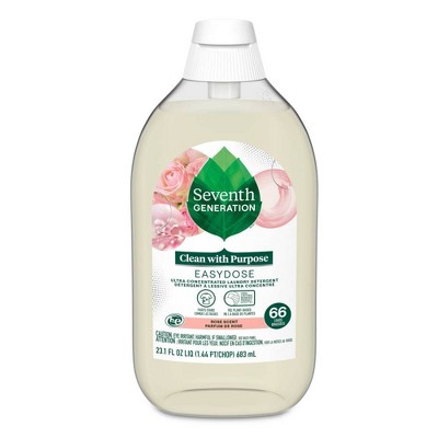 Seventh Generation EasyDose Liquid Laundry Detergent - Rose - 23.1 fl oz