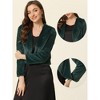 INSPIRE CHIC Women's Long Sleeve Open Front Cropped Winter Faux Fur Jacket - 2 of 4