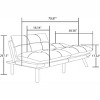 RISOKEYS Convertible Folding Sofa Bed - Sleeper Couch Daybed with Adjustable Armrests and Backrests for Office, Small Space, Living Room - 3 of 4