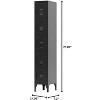 Metal Lockers, 5 Doors Metal Storage Cabinet For Home,Garage,Bedroom - 2 of 4