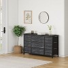 Wide 10-Drawer Dresser, 55'' TV Stand w/ Power Outlet, Storage Cabinet for Bedroom/Closet, Sturdy Metal Frame, Entertainment Center - 2 of 4