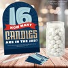 Big Dot of Happiness Boy 16th Birthday - How Many Candies Sweet Sixteen Birthday Party Game - 1 Stand and 40 Cards - Candy Guessing Game - 2 of 4