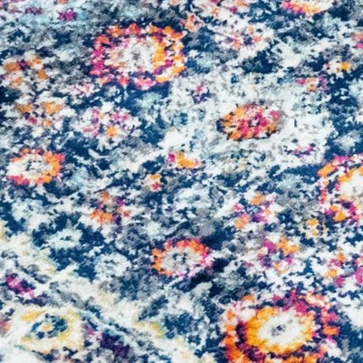 navy, light blue, yellow, orange, pink, white