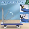 Platform Truck, Foldable Push Cart Dolly with 360° Swivel Wheels, Heavy Duty Luggage Cart with 661lb Weight Capacity, Space-Saving Push Hand Cart - 4 of 4
