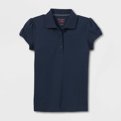 Navy blue clearance polo shirt girls