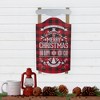 Northlight 24” Red and Black Buffalo Plaid Merry Christmas Sled Wooden Hanging Wall Sign - 2 of 4