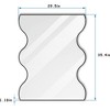 30x35-inch Black Metal Framed Vanity Mirror with Wavy Edges for Bathroom, Living Room, Bedroom - 4 of 4