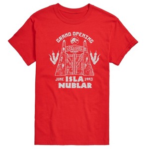 Men's - Jurassic Park - Isla Nublar Grand Opening Short Sleeve Graphic T-Shirt - 1 of 4