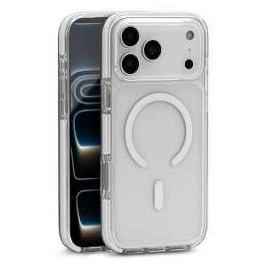 iHome Magsafe Velo Case for iPhone 17 Pro, Shockproof, MagSafe Compatible, Camera Guard, Clear - 1 of 4