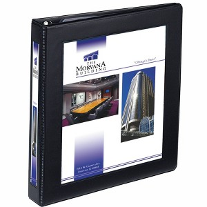 Avery Heavy-Duty Framed View 3-Ring Binder, 1" One Touch EZD Rings, 1 Black Binder (68054) - 1 of 4