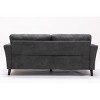 Damian 77" Gray Woven Polyester Sofa - 3 of 4
