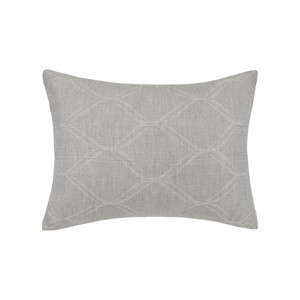 EY Essentials 20" x 26" Elaine Stone Cotton Standard Sham - Machine Washable - 1 of 4