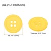 Unique Bargains Sewing Resin Round Flat 4-Hole Replacement Craft Buttons 20 Pcs - 2 of 4