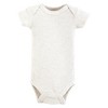 Hudson Baby Boys Thermal Preemie Layette Set 4pc Short Sleeve Outfit, Bear, Preemie - 4 of 4