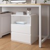 Modern Nightstand with 2 Drawers, Wooden Sofa Side Table for Small Space, Accent End Table for Living Room, Bedroom, Office - 2 of 4