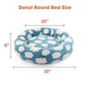 JOEJOY Dog Beds Large Sized Dog - Washable Furry Pet Beds, Round Orthopedic Corduroy Fleece Puppy Beds with Removable Zipper Cover - 3 of 4